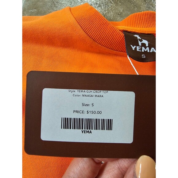 NWT Yema GJH Crop Top in Maasai Mara Women's S Crewneck - Picture 6 of 8